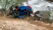Giresun'da otomobil dereye yuvarlandı: 2 ölü, 1 yaralı