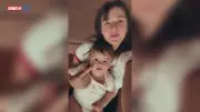 Gizem Karaca'nın kızıyla videosu içleri ısıttı! O anlara beğeni yağdı
