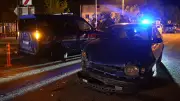 Gümüşhane'de alkollü sürücü jandarma aracına çarptı