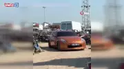 Hatay'da drift atan sürücü 60 gün sonra lüks aracına kavuştu