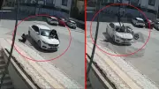 Hatay'da korkutan kaza! Motosiklet otomobile saplandı: 2 kişi havaya uçtu
