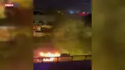 Hatay'da Park Halindeki Otomobil Alev Aldı