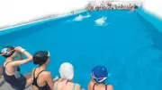 Havuz zulmünü bakanlık çözdü: Sporcular portatif havuzda antrenmana başladı