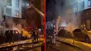 Kadıköy'de oto galeride yangın: Milyonluk araçlar küle döndü