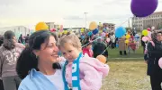 Kanseri Yenen Minik Umay, İlçe Stadyumunda Balonlarla Kutlandı