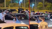 Karabük'te dehşet: Araçtaki 2 kişiye linç girişimi, o anlar kamerada