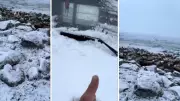 Kars'ta Mayıs Sonunda Kar Sürprizi: Beyaz Örtü Köyleri Vurdu