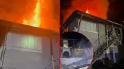 Kastamonu'da müstakil ev alevlere teslim oldu