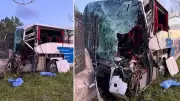Konya'da otobüs TIR'a arkadan çarptı: 1 ölü, 8 yaralı