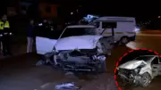 Kırıkkale'de kontrolden çıkan otomobil park halindeki çekiciye çarptı: 1 ölü 1 yaralı