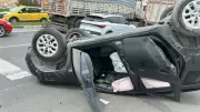 Kütahya'da cip takla attı: 3 yaralı