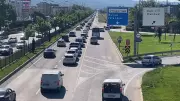 Kurban Bayramı dönüşünde Bursa-Ankara kara yolunda trafik yoğunluğu