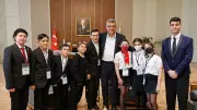 LÖSEV'in kahraman çocukları KKTC'de devletin zirvesinde ağırlandı