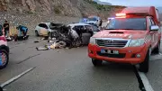 Malatya'da iki otomobil çarpıştı: 8 kişi yaralandı