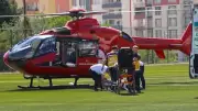 Malatya'da solunum yetmezliği çeken 7 aylık bebek hava ambulansıyla hastaneye sevk edildi