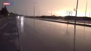 Malatya'da yağmur sonrası oluşan gökkuşağı görenleri büyüledi