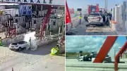 Malkara'da feci kaza: Otomobil beton bariyere çarptı, 1 ölü 1 yaralı