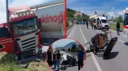 Manisa'da TIR elektrikli bisiklete çarptı: Aynı aileden 1 ölü, 4 yaralı