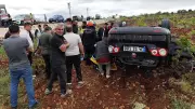 Mardin'de otomobil devrildi: 1 ölü, 2 yaralı