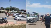 Mersin Erdemli'de 4 araçlı kaza: 1 ağır yaralı