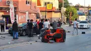 Mersin'de ATV ile otomobil çarpıştı: 1 yaralı