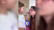 Merve Özbey'in kızı annesini boya küpüne çevirdi