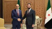 MİT Başkanı Kalın, Suriye Cumhurbaşkanı Şara ile Şam'da Görüştü