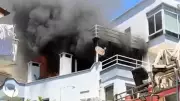 Muğla Marmaris'te Balkonda Tüp Patlaması Yangına Neden Oldu