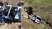 Muş'ta otomobil çaya düştü: 1 yaralı