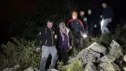Nevşehir'de 1230 rakımlı tepede mahsur kalan kadın kurtarıldı