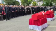 Çorlu'da şehit polisler son yolculuğuna uğurlandı