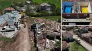 Çorum'da hortumun vurduğu köylerde yaralar sarılıyor