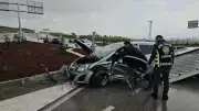 Çorum'da iki otomobil çarpıştı: 7 yaralı