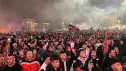 Çorum'da Süper Lig coşkusu: Binlerce kişi sokaklara akın etti