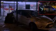 Osmaniye'de korkutan kaza: Otomobil manava girdi