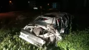 Samsun'da Otomobil Devrildi: 6 Yaralı