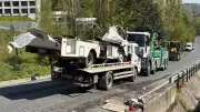 Sarıyer'de feci kaza: Karavan bariyerlere saplandı, 1 ölü