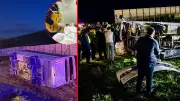 Sivas'ta taraftar midibüsü şarampole devrildi: 25 yaralı