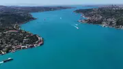 İstanbul Boğazı Kurban Bayramı'nda Turkuaz Renk Görsel Şöleni