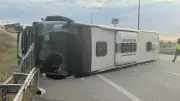 İstanbul-İzmir Otoyolu'nda Otobüs Devrildi: 25 Yaralı