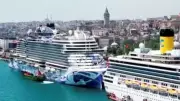 İstanbul'da 19 Mayıs'ta Kruvaziyer Gemileri Yoğunluğu
