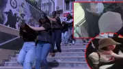 Sultanahmet'te tramvay hırsızı 3 kadın yakalandı