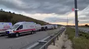 Susurluk'ta otobüs devrildi: 25 yaralı