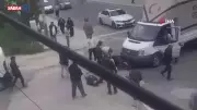 Tekirdağ'da kaza yapan motosikletli yerde yatarken sigara yaktı