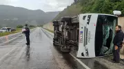 Tokat'ta cenaze dönüşü kaza: Minibüs devrildi, 4 yaralı