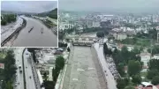Tokat'ta taşkın riskine karşı ÇEDAŞ Köprüsü yıkılıyor, su tahliyesi sürüyor