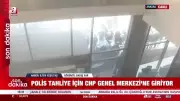 Özgür Özel destekçisi CHP'liler polislere saldırdı: Genel Merkez'de provokasyon
