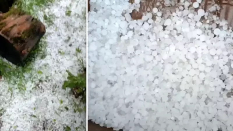 Bilecik'te ceviz büyüklüğünde dolu yağdı, tarım arazileri zarar gördü