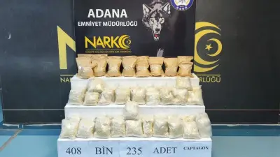 Adana'da dev operasyon: Tırın gizli bölmesinde 408 bin uyuşturucu hap ele geçirildi