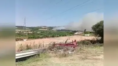 Çanakkale'de Tarım Arazisinde Yangın Panik Yarattı